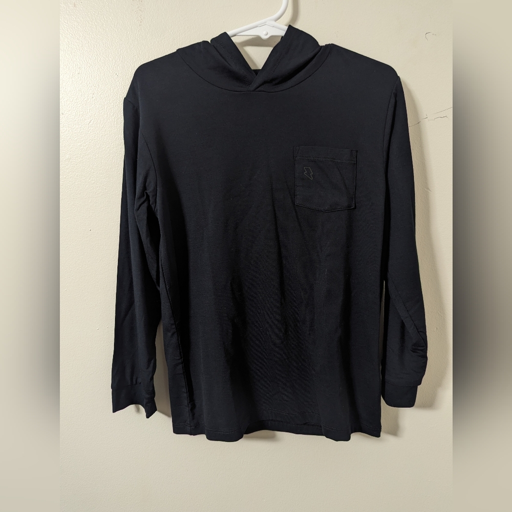 NWOT Muse Threads Black Bamboo Hoodie size 6/7
